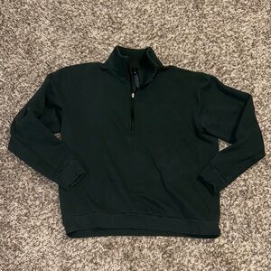 Lululemon Men's Medium Forest Green Zip-Up Sweater
